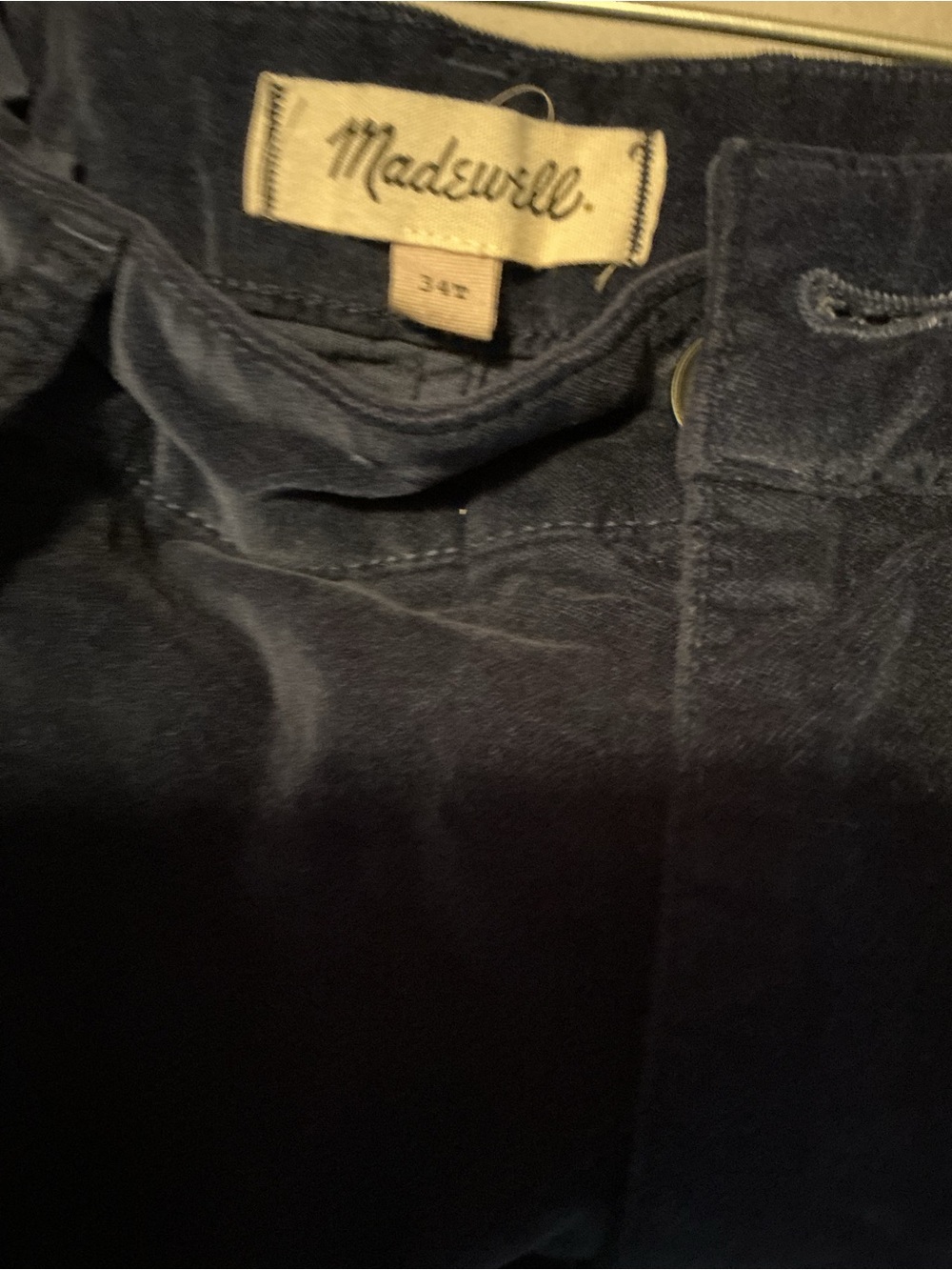 Madewell Navy Straight-Leg Jeans — Tailored Everyday Pant - Picture 3 of 5
